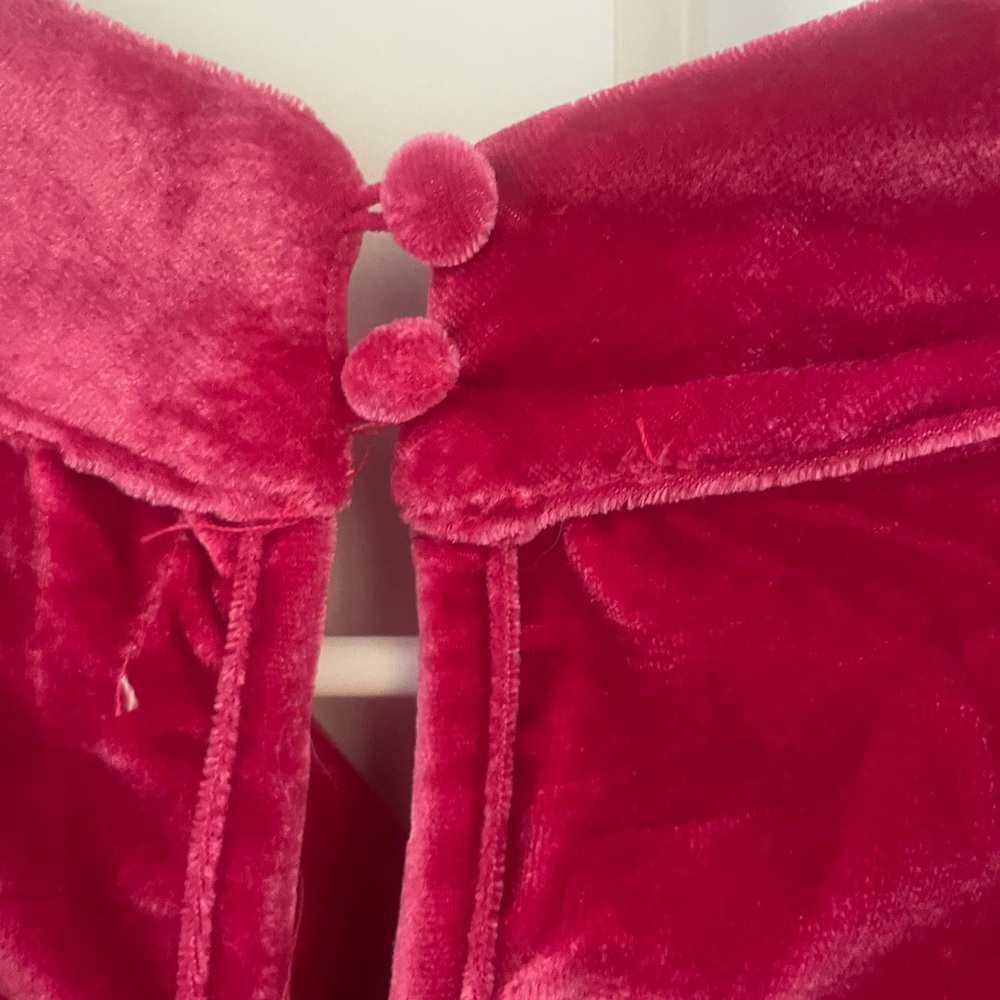 Anthropologie Pink Velvet Blouse - Picture 8 of 8